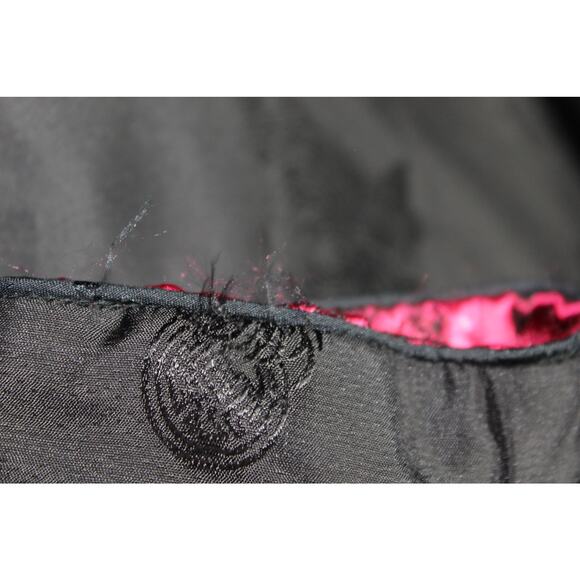 Vintage Oriental Reversable Jacket Frog Closure Black and Red with Pockets M - Picture 9 of 16